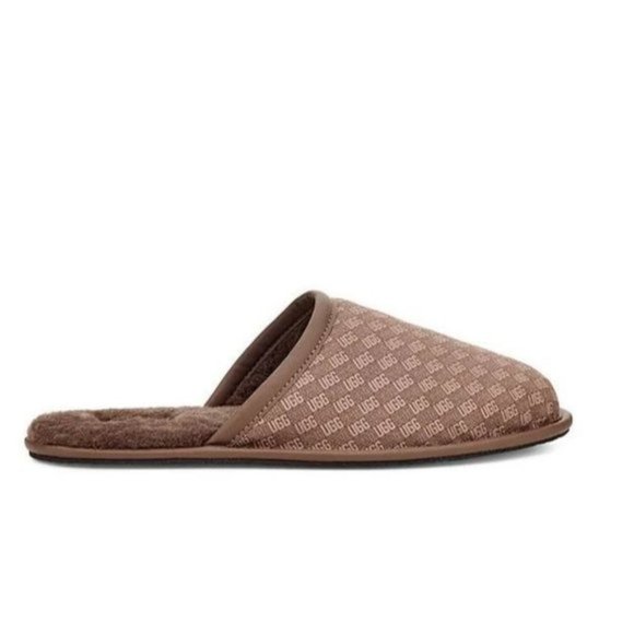 UGG Other - New UGG Scuff Logo Jacquard Slipper Sandals Slides Chestnut Brown